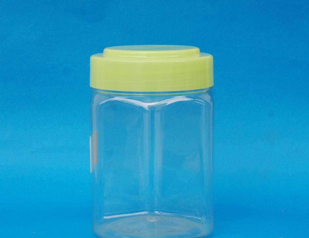 塑料瓶,糖果干果包裝瓶-700ml-六角瓶,螺旋蓋食品罐